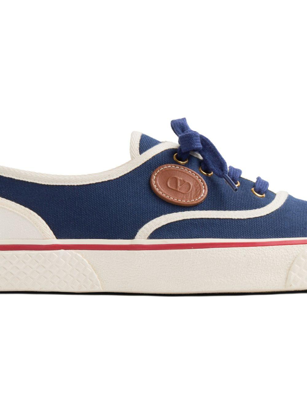 Indigo Nojoke Canvas Trainers<BR/><BR/><BR/> 6Y2S0J87YGT QZZ VALENTINO GARAVANI