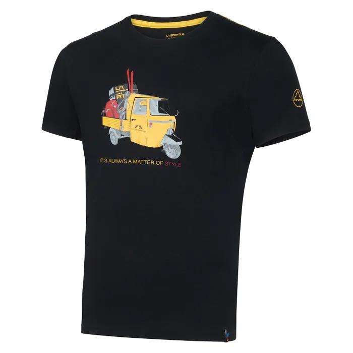 Black front stamp t-shirt F02999999 BLACK LA SPORTIVA