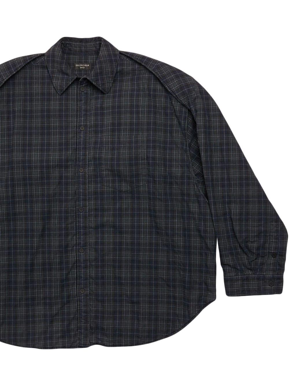 Checked-pattern long-sleeve shirt 751728 TOM172952 BALENCIAGA