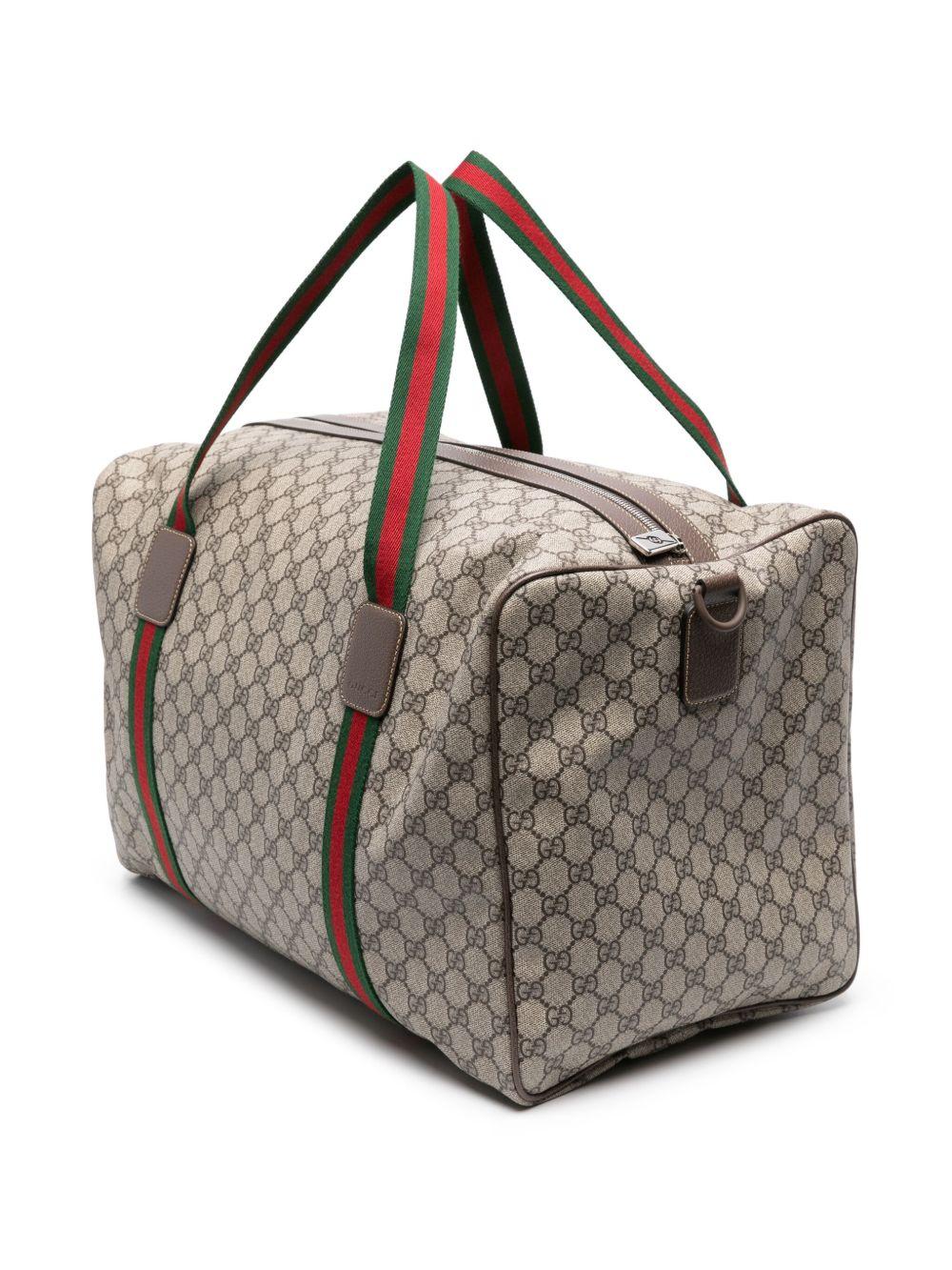 Medium duffle bag with Web 758664 FACK79768 GUCCI