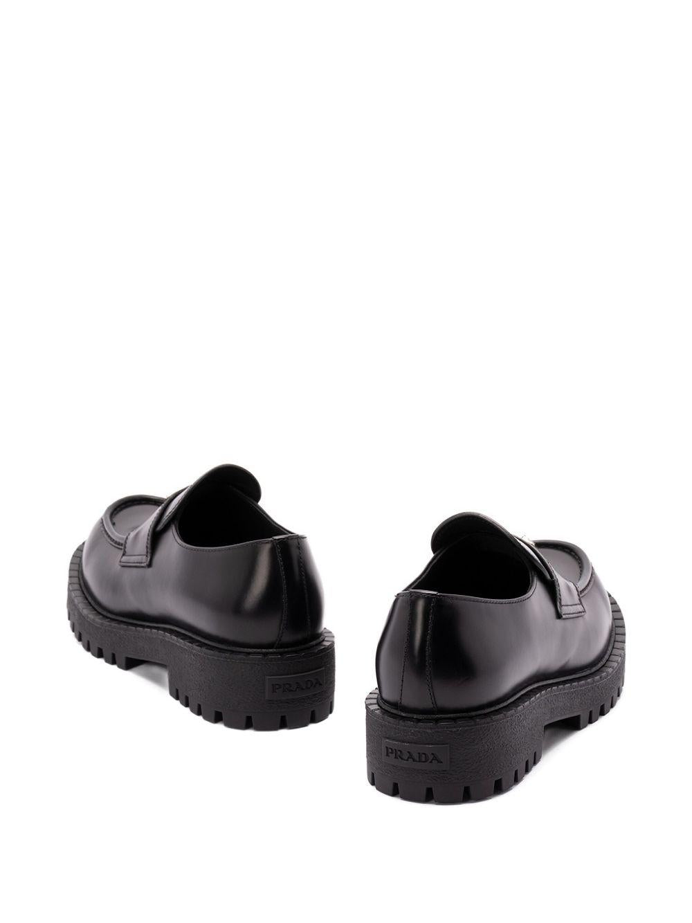 Brushed leather loafers 2DE151B4L F-G001F0002 PRADA