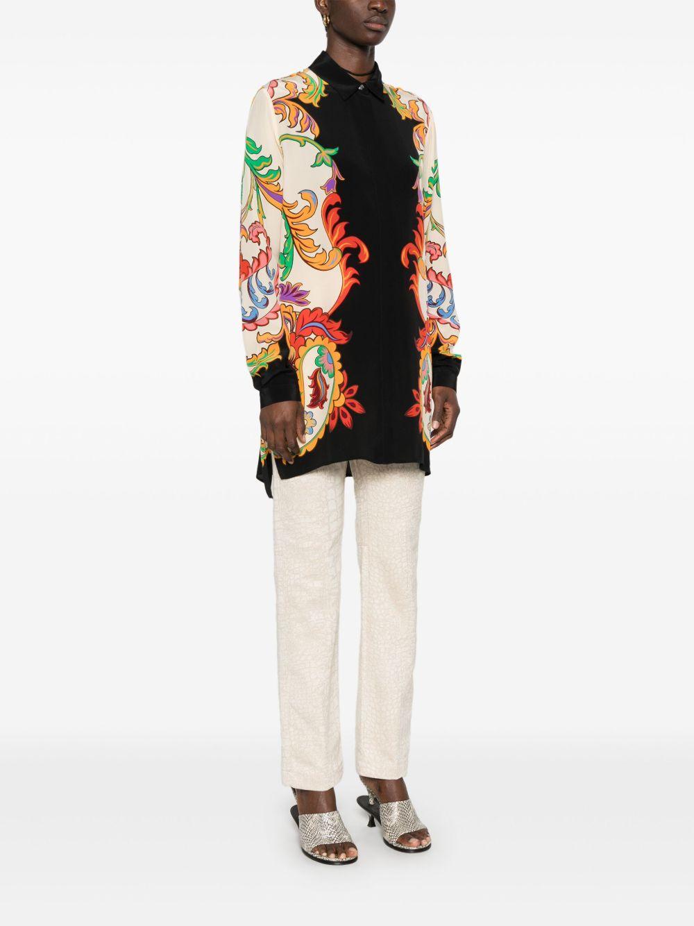 Shirt with colored side details WRIA0029 AK899X0807 ETRO