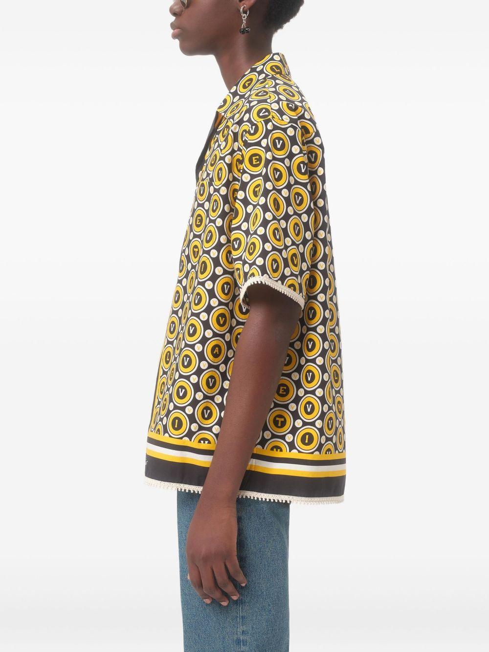 Printed poplin shirt 7V3AA111AYQ CLP VALENTINO GARAVANI