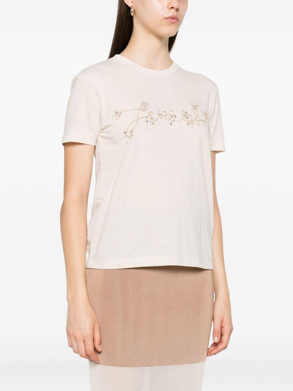 Pailettes T-shirt FS7254 ASMHF1SAZ FENDI