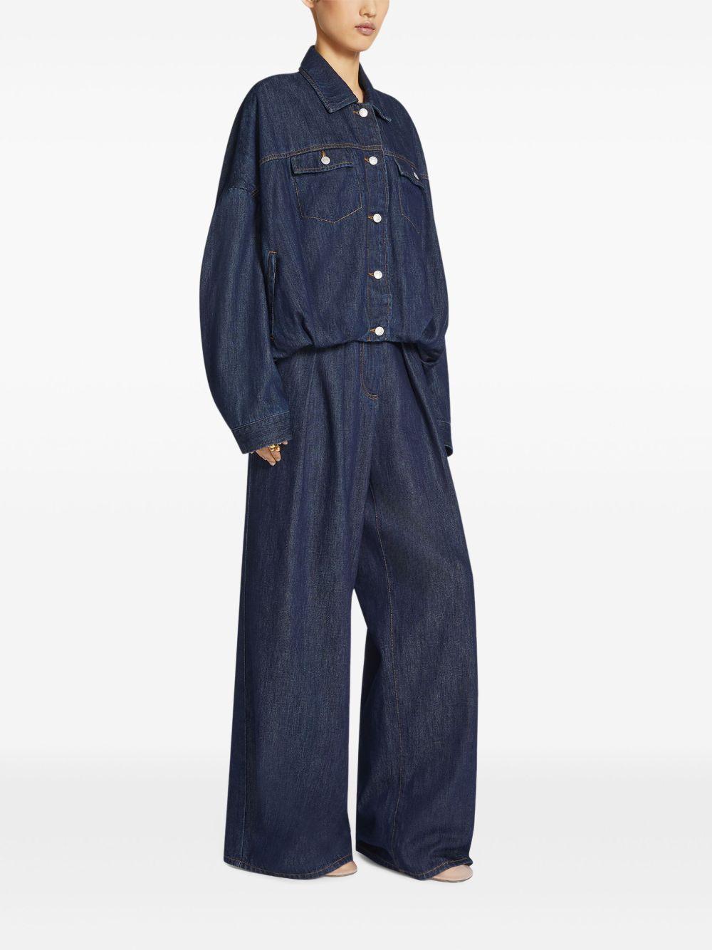 Puffball-hem denim jacket 010515 1552507 DRIES VAN NOTEN