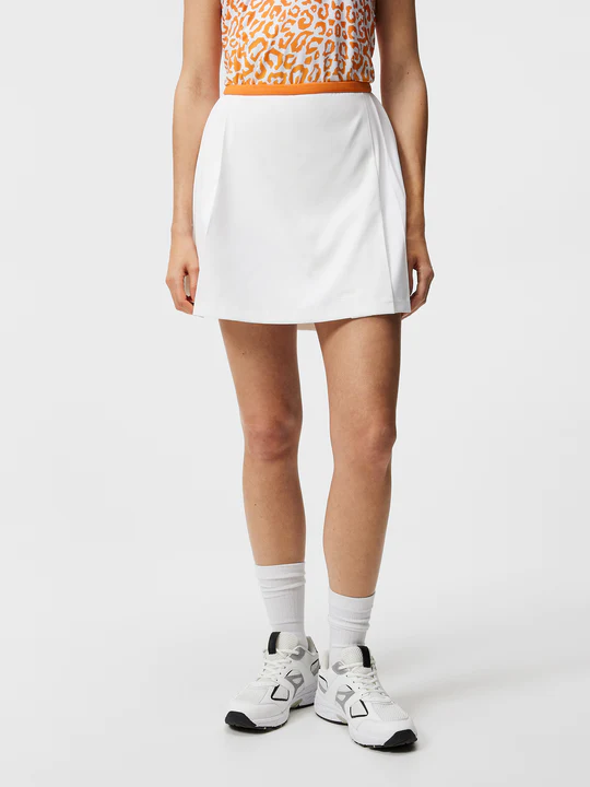 White/ orange Sierra pleat skirt GWSD07828 0000 J.LINDERBERG