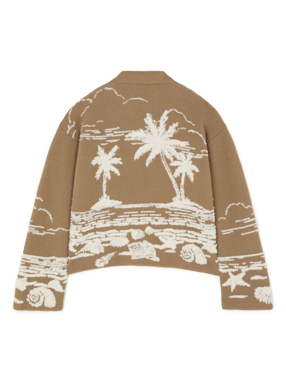 Beyond The Horizons sweater<BR/> LWHV002R25KNI004 6303 ALANUI