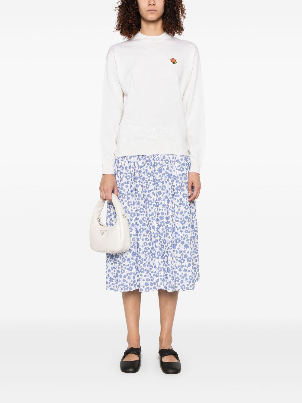 Lo flower sweatshirt FF52PU7123LB 02 KENZO