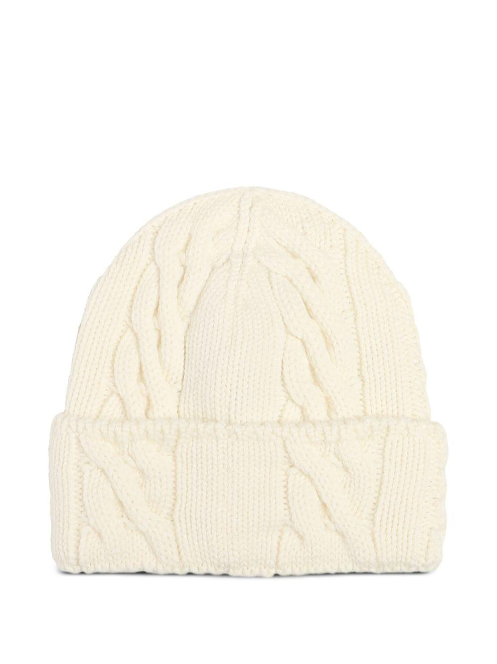 Wool beanie with embroidery GUP01039 P00219911616 GOLDEN GOOSE