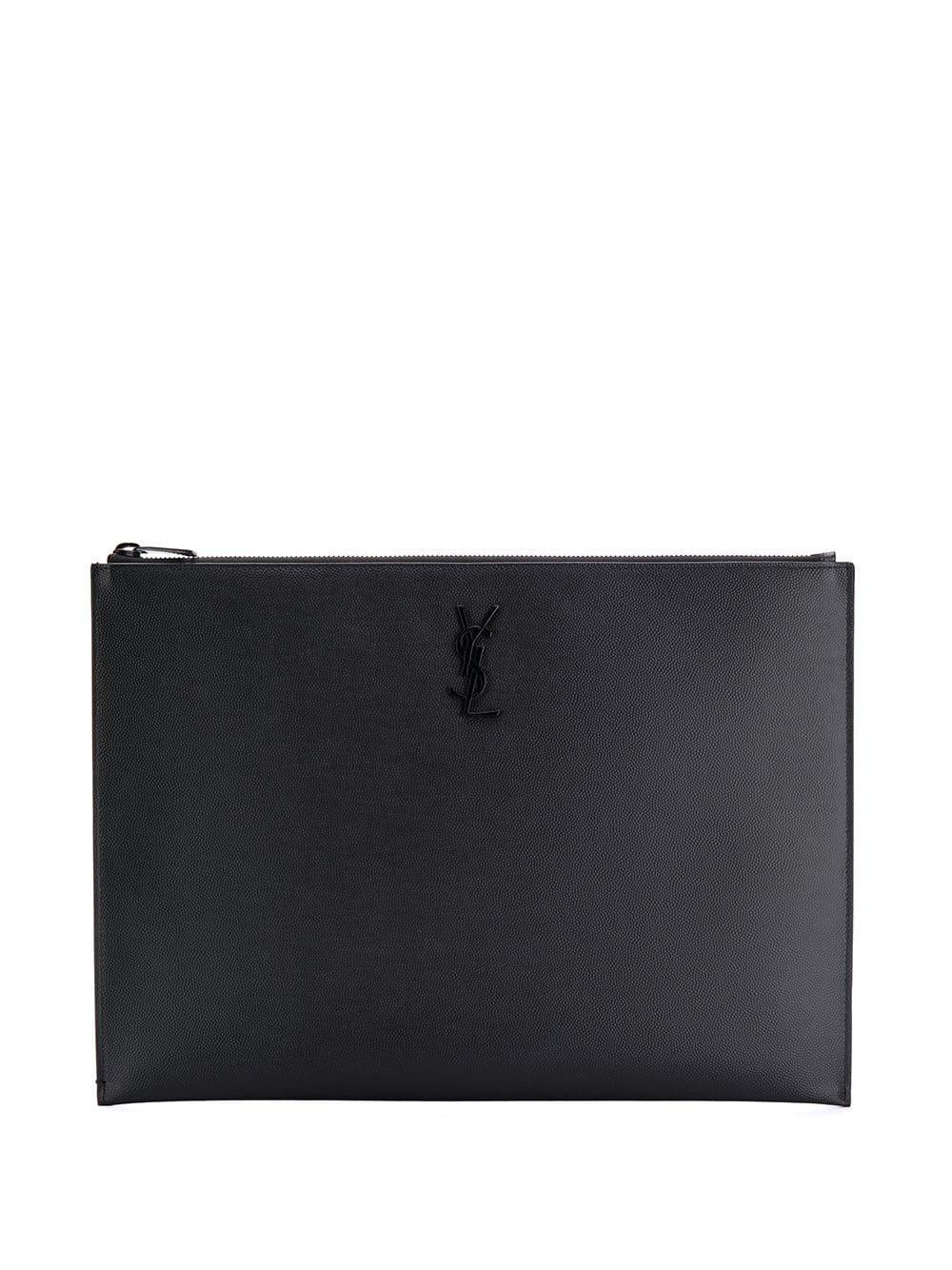 Monogram plaque clutch bag 534680BTY0U 1000 SAINT LAURENT