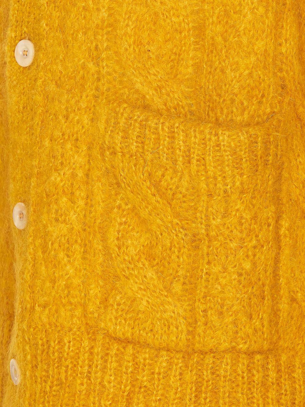 Pastel orange mohair blend cardigan<BR/><BR/><BR/> 6V3KA04KAPB O16 VALENTINO GARAVANI