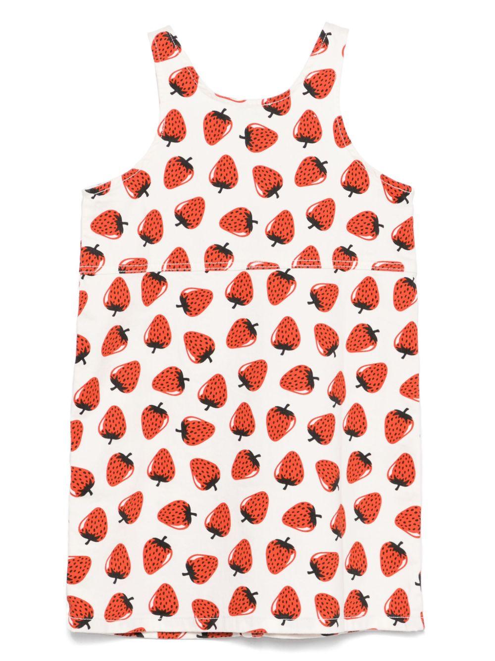 Strawberry-print dress<BR/><BR/> TW1D32 Z2568101MC STELLA McCARTNEY KIDS