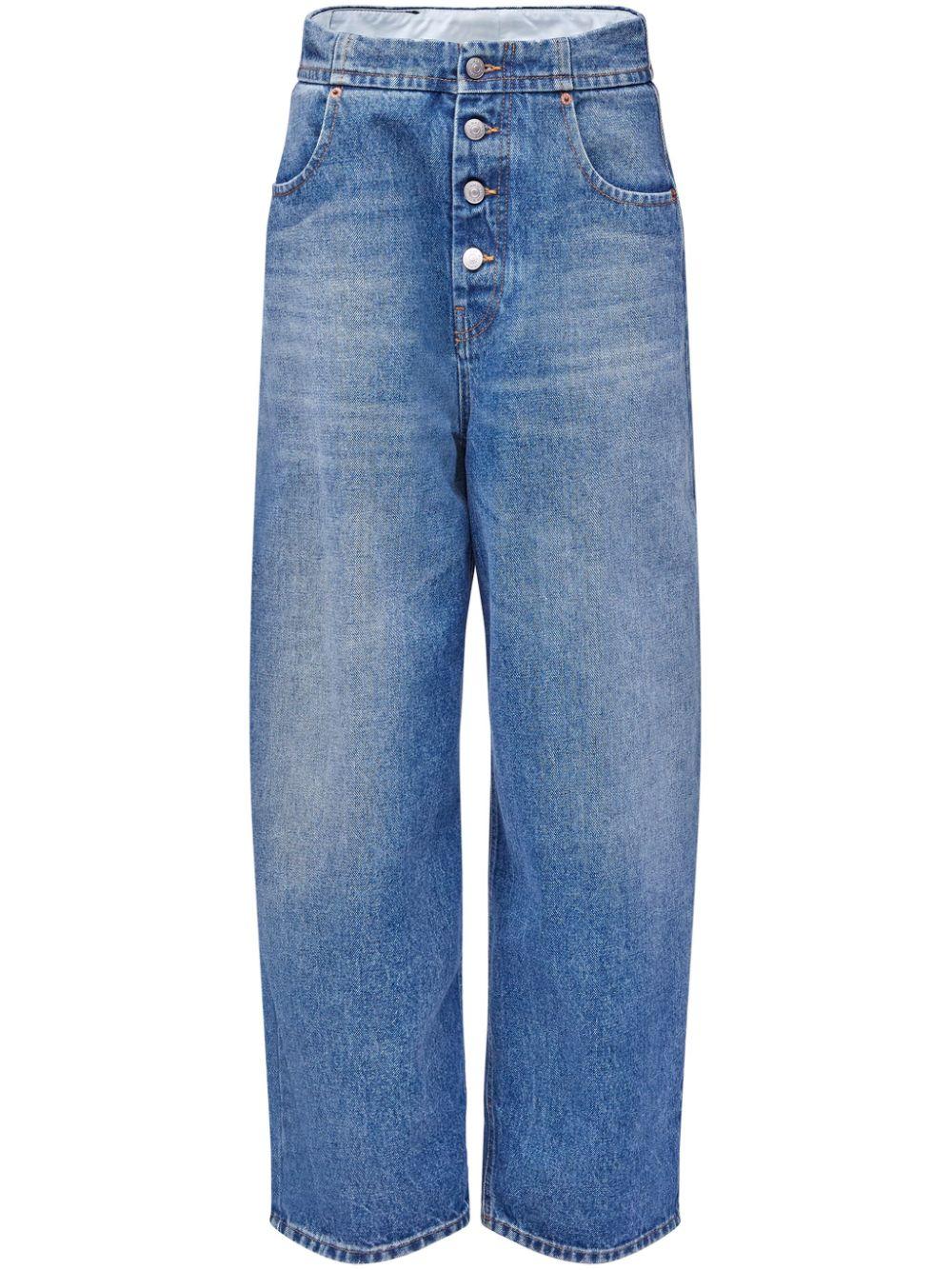 Button-up straight jeans<BR/><BR/><BR/> S52LA0235 M30018965 MM6 Maison Margiela