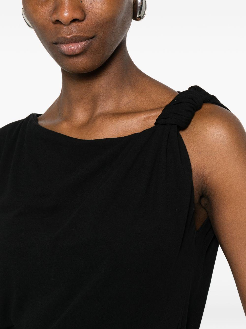 Marlena draped asymmetric-neck top 106373 A35DZ99 PINKO