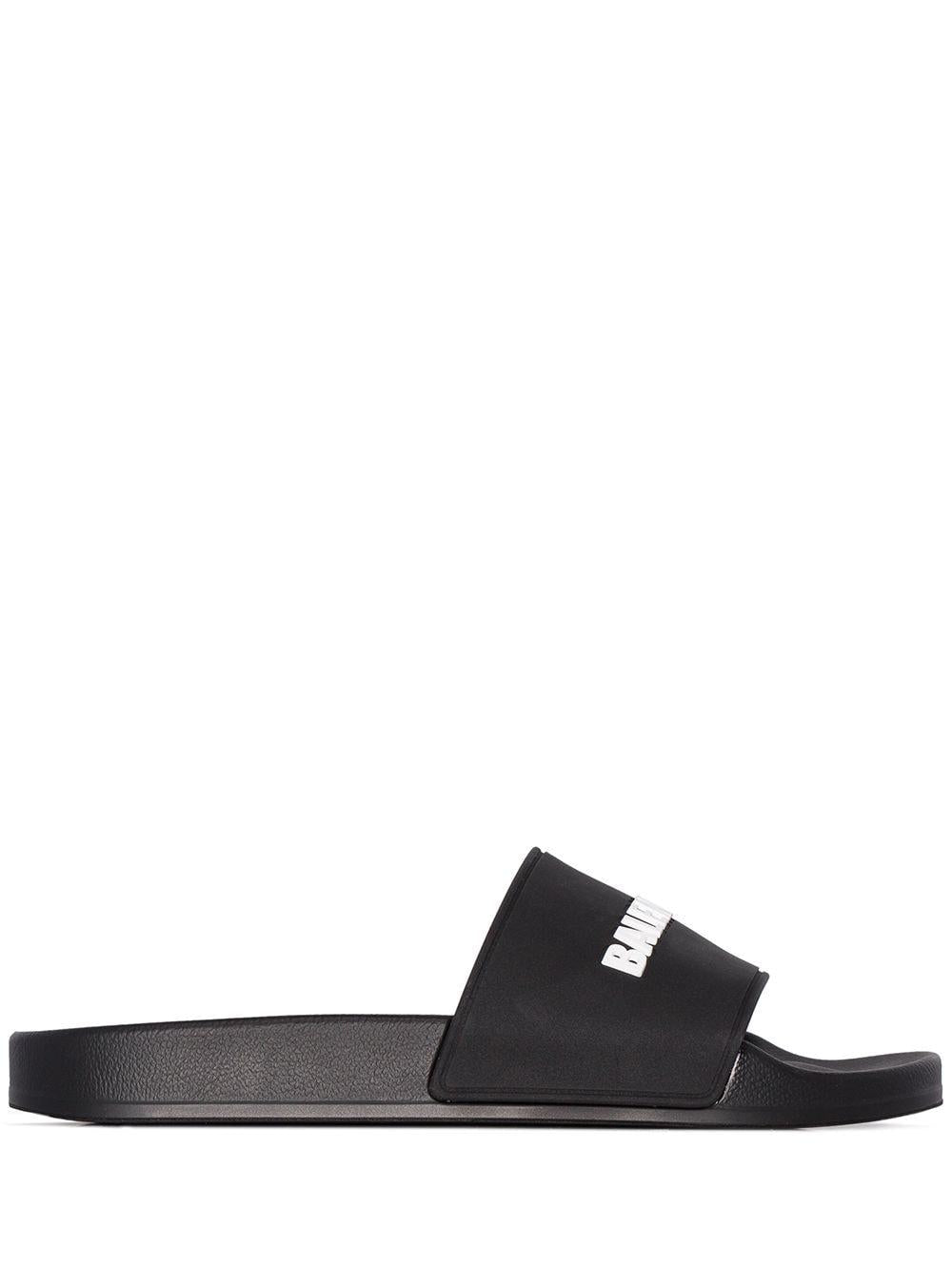 Logo pool slides 565547 W1S801006 BALENCIAGA