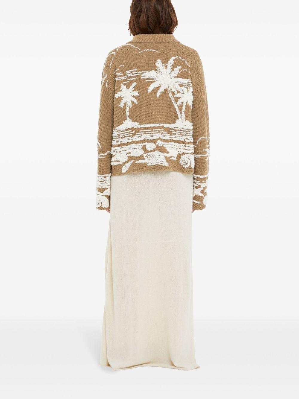 Beyond The Horizons sweater<BR/> LWHV002R25KNI004 6303 ALANUI