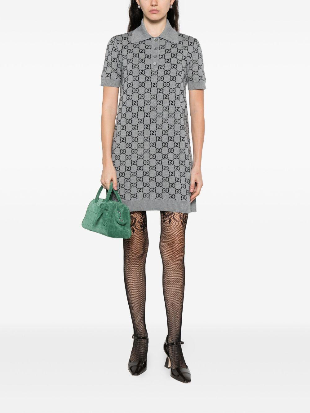 GG wool jacquard polo dress 836164 XKEJP1045 GUCCI