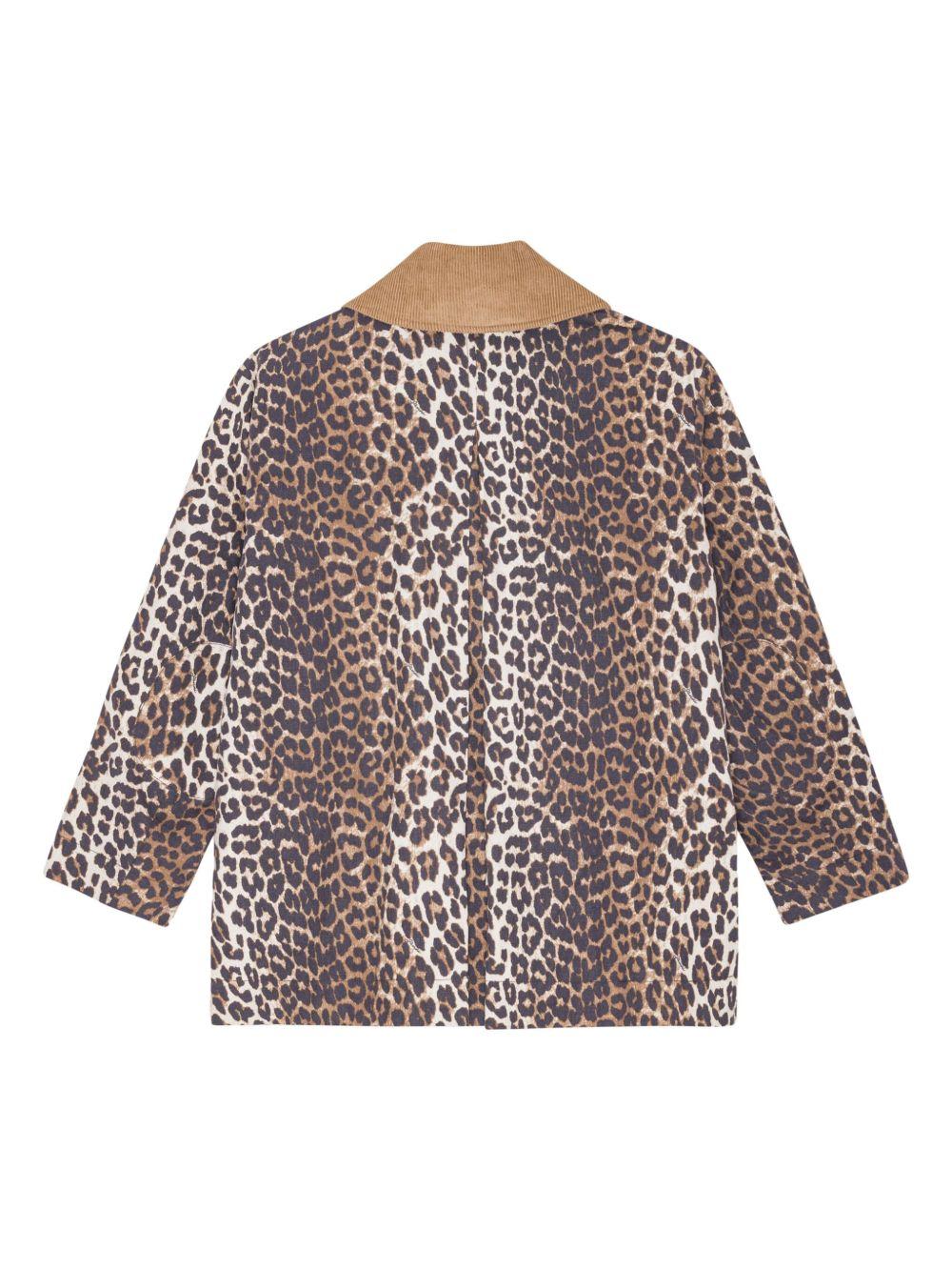 Leopard-print bomber jacket<BR/><BR/><BR/> W0391 859 GANNI