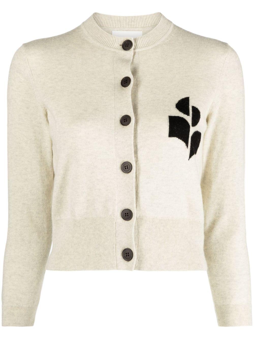 Newton cotton-blend cardigan<BR/><BR/><BR/> CA0040FA A1X05E02LY MARANT ÉTOILE