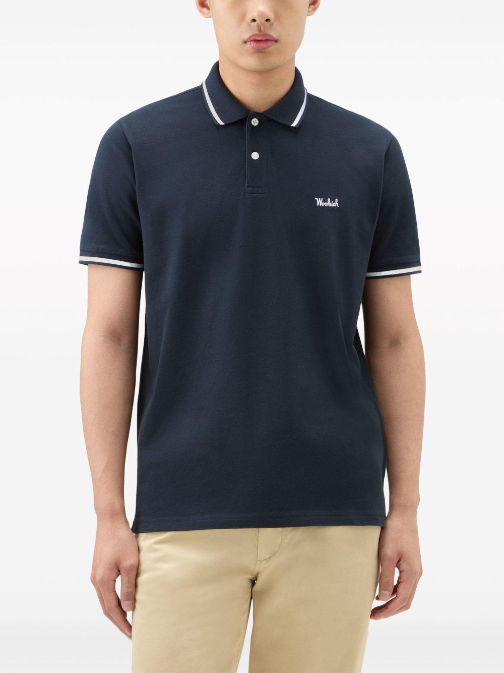 Monterey cotton polo shirt<BR/><BR/> CFWOPO0066MRUT2556 3989 WOOLRICH