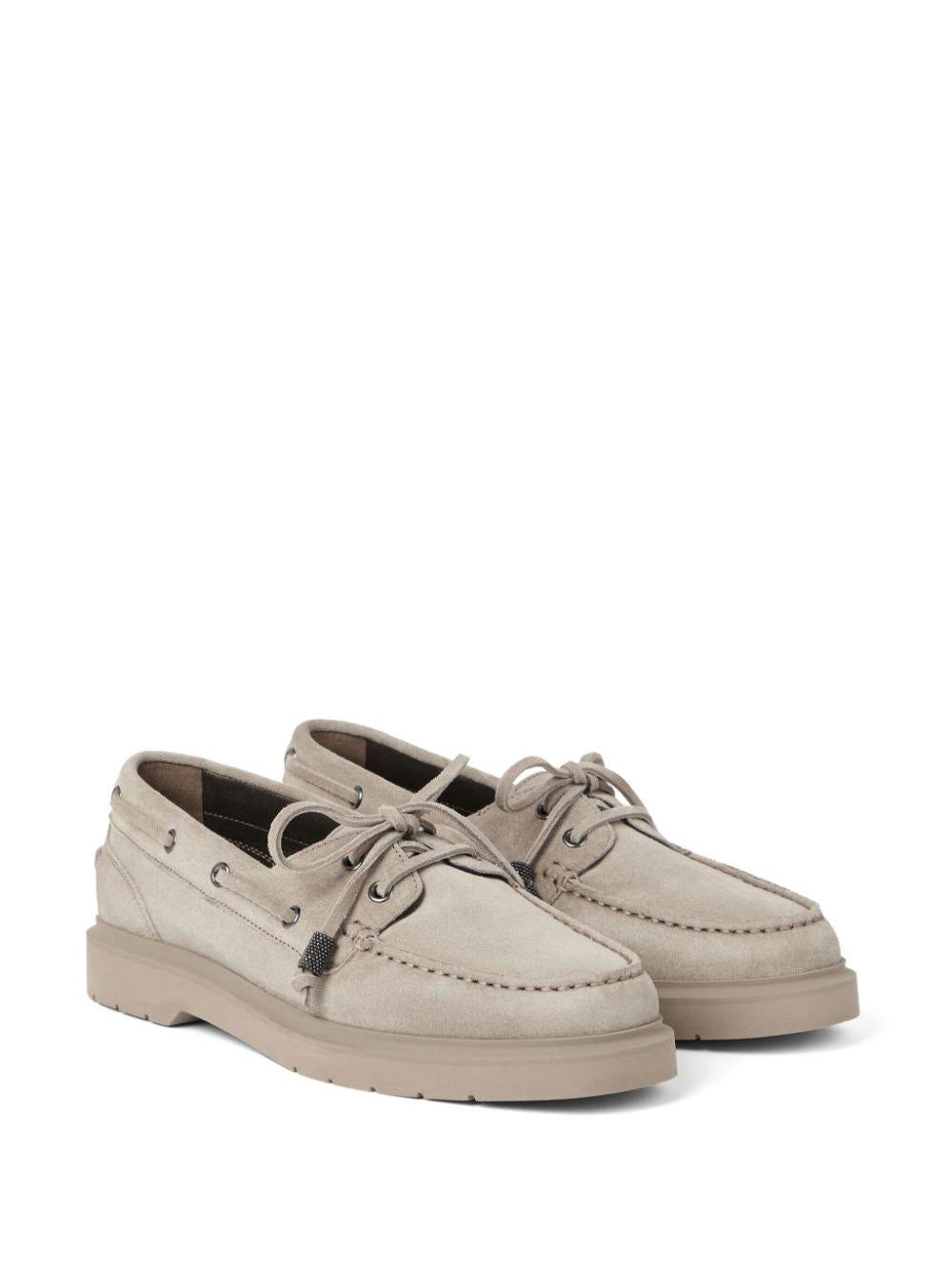 Monili-chain Boat shoes<BR/><BR/><BR/> MZSFG2955 C5859 BRUNELLO CUCINELLI