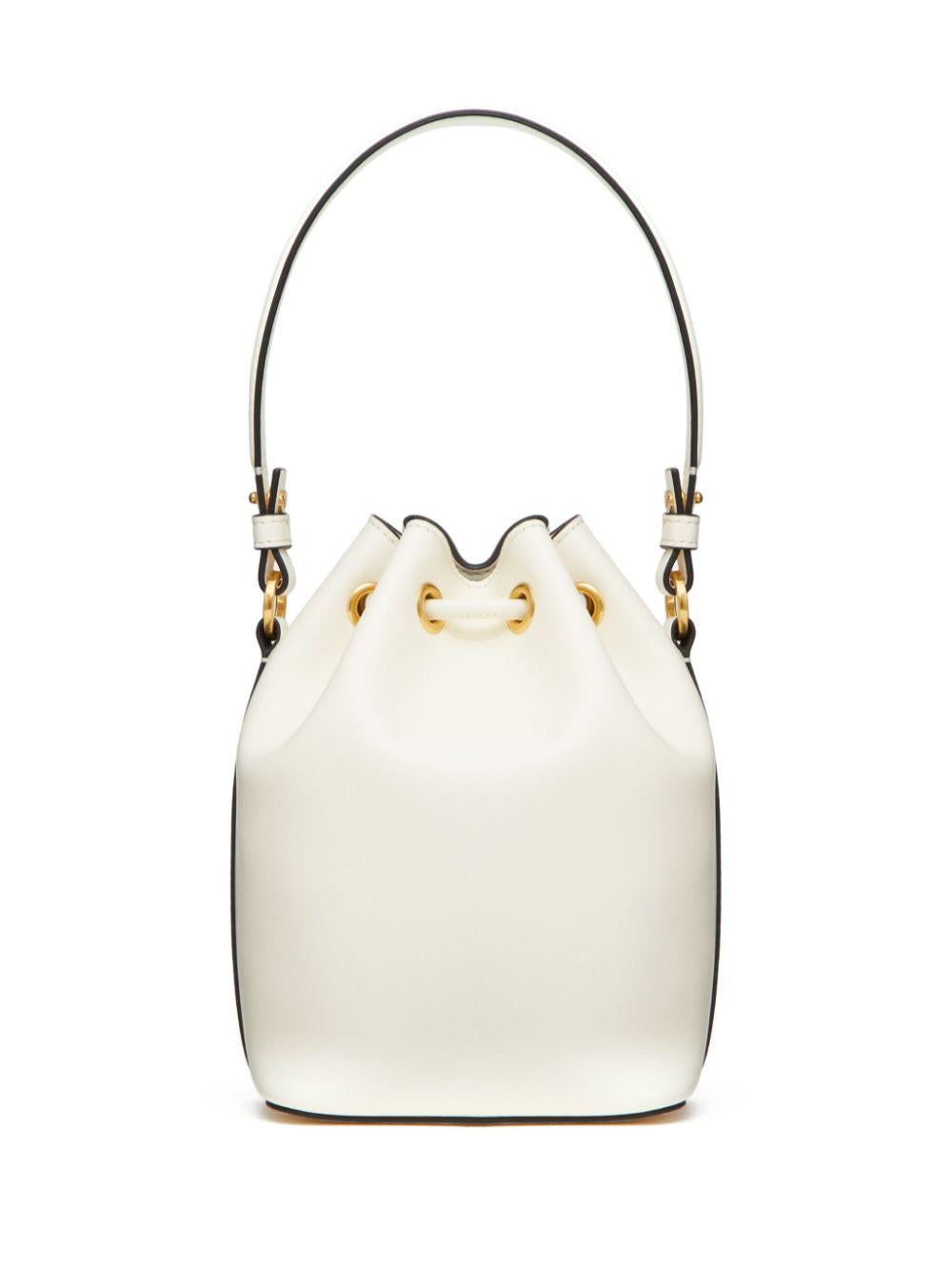 Mini VLogo Signature leather bucket bag<BR/><BR/><BR/> 6W2P0Z44VNL 098 VALENTINO GARAVANI