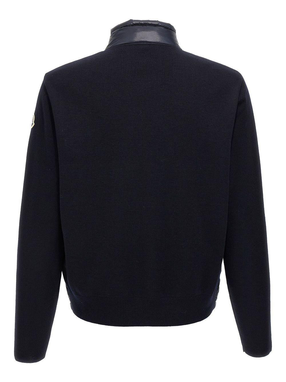 Padded wool zip-up cardigan K10919B00016 M1131776 MONCLER