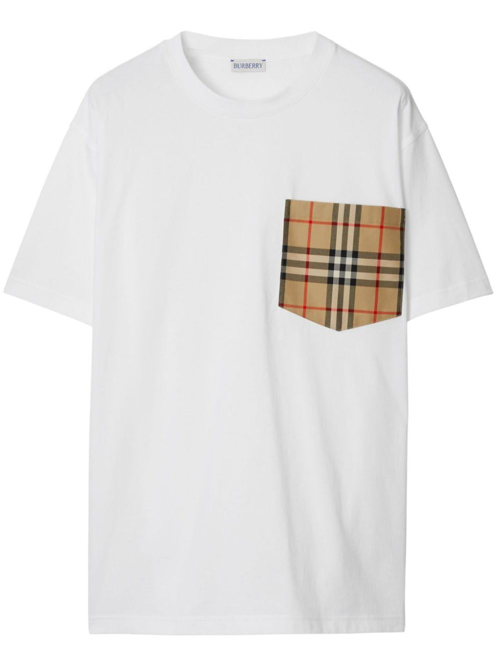 Check pocket T-shirt 8103971 A1464 BURBERRY