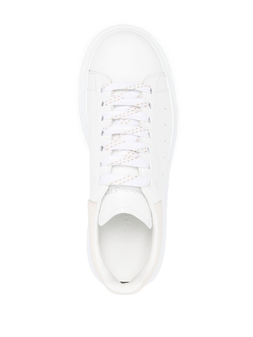 White/beige calf oversized sole low-top sneakers 727388 WHGP58933 ALEXANDER MCQUEEN