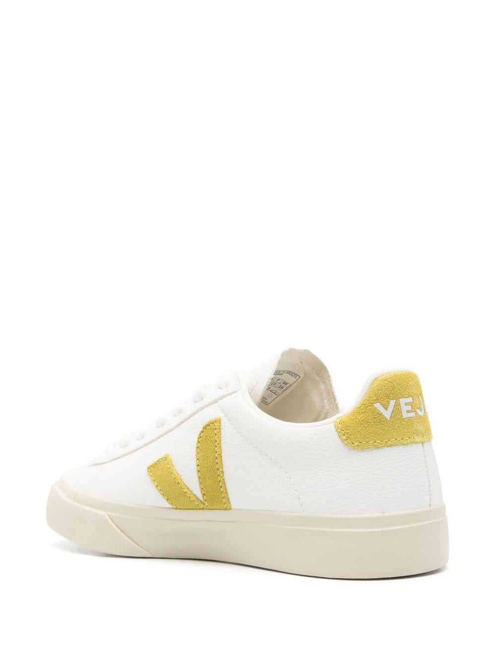 White/yellow Campo sneakers<BR/><BR/><BR/> CP0503887 EXTRA WHITE/LIQUOR VEJA