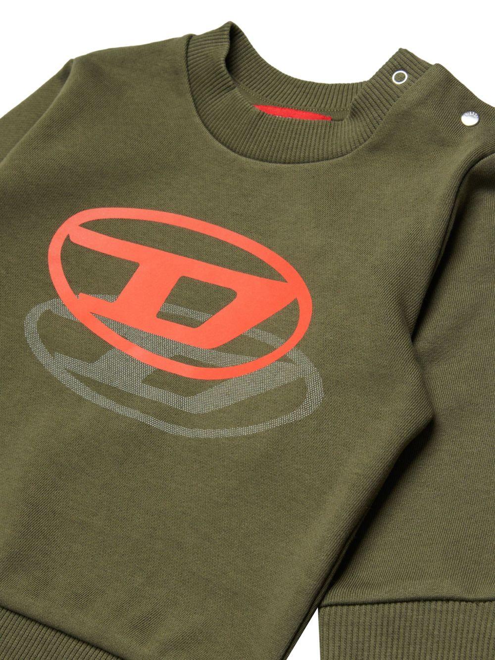logo sweatshirt K00753KYAVFS ALEBK511 DIESEL KIDS