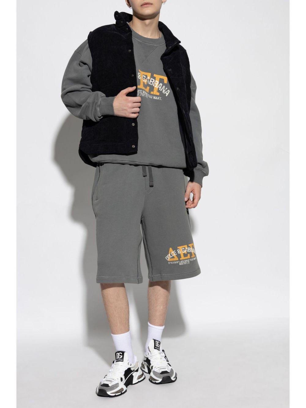 Logo-print track shorts<BR/><BR/><BR/> GP08BT G7NTRS9000 DOLCE & GABBANA