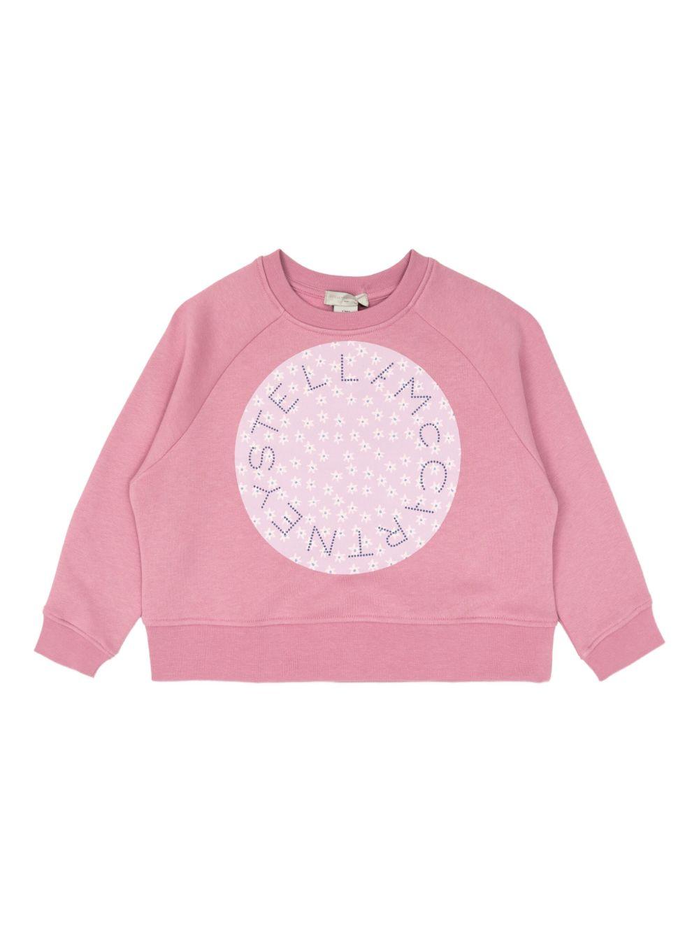 Logo Graphic Crewneck Sweatshirt TX4B20 Z045351I STELLA McCARTNEY KIDS