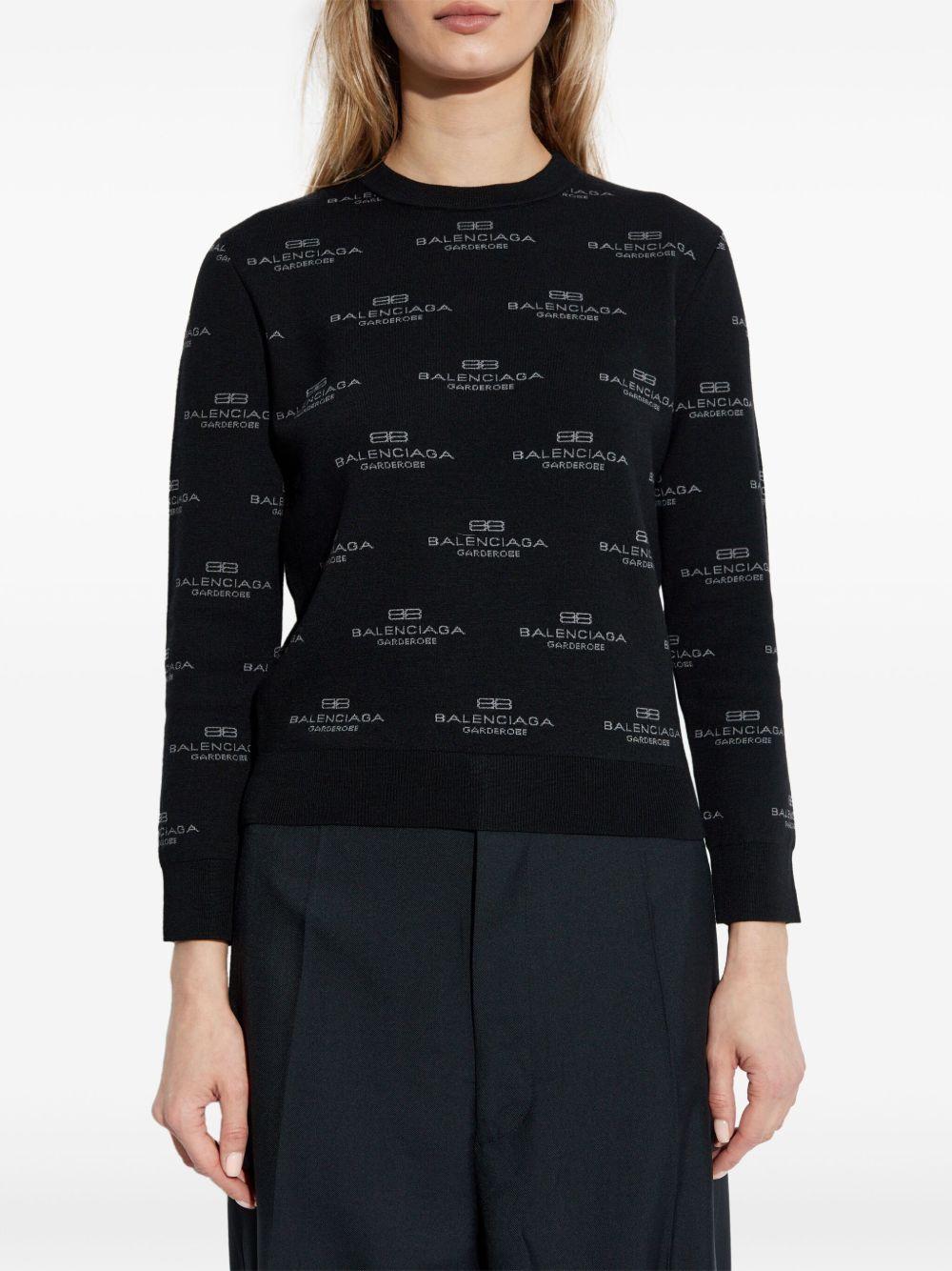 All-over logo-print jumper<BR/><BR/> 812576 T17241269 BALENCIAGA