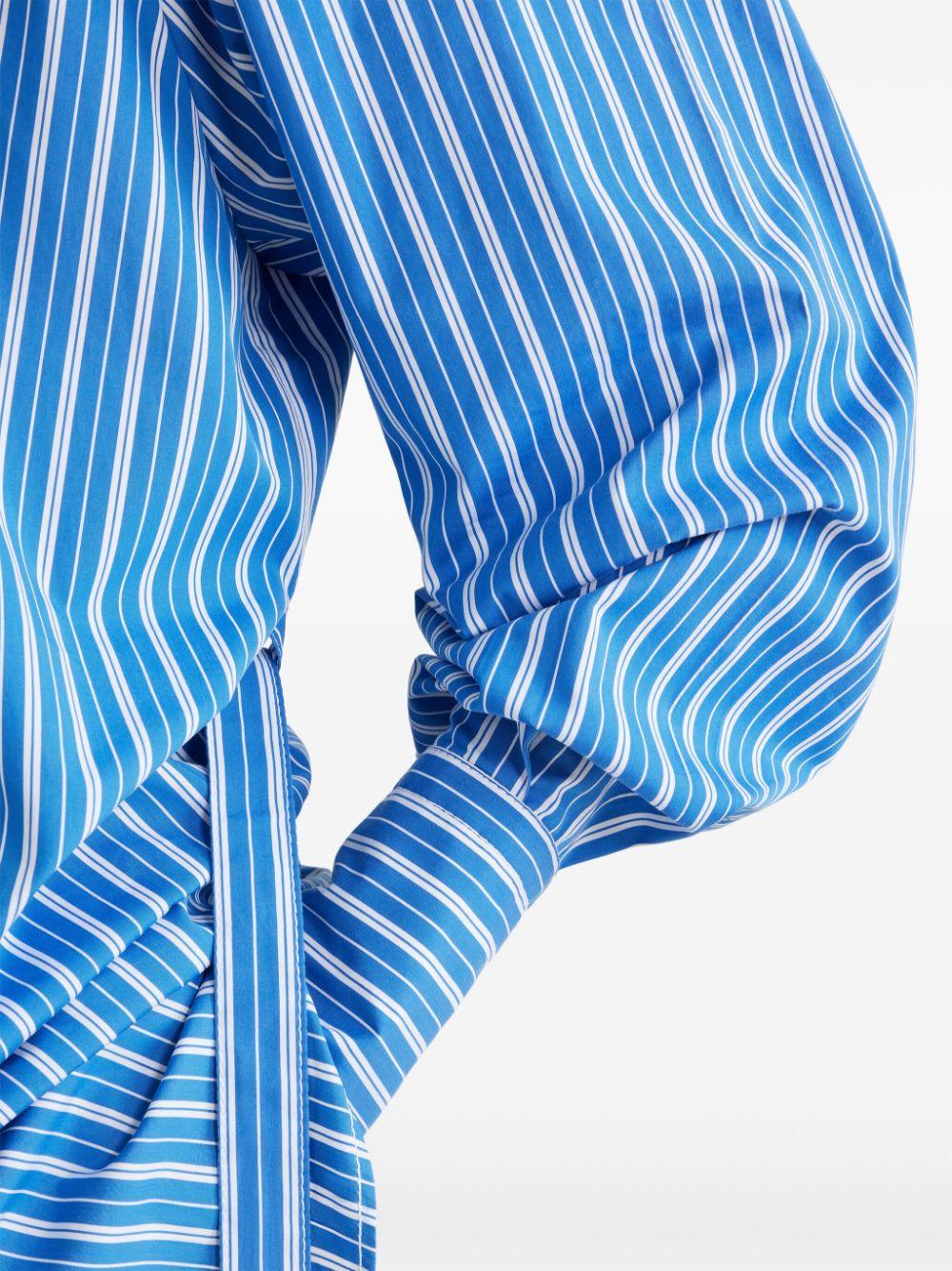 Blue striped mini shirt dress<BR/><BR/><BR/> DR1530190 5062 PATOU