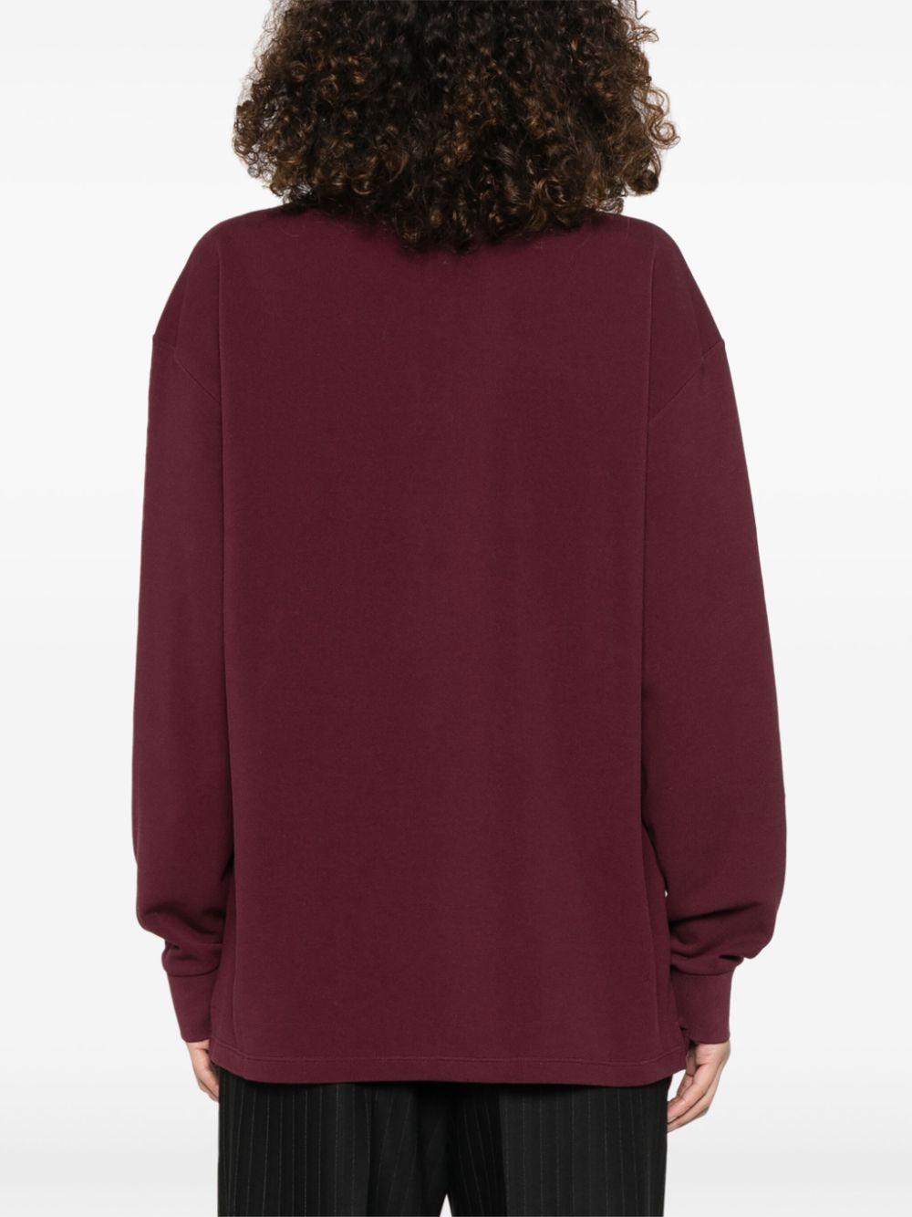 Logo-embroidered polo shirt<BR/><BR/> MJL019 14RWF0399 MIU MIU