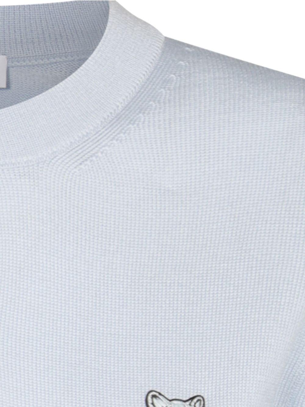 Bold Fox Head-patch cardigan<BR/><BR/><BR/> MW00508KT1036 0142 MAISON KITSUNÉ