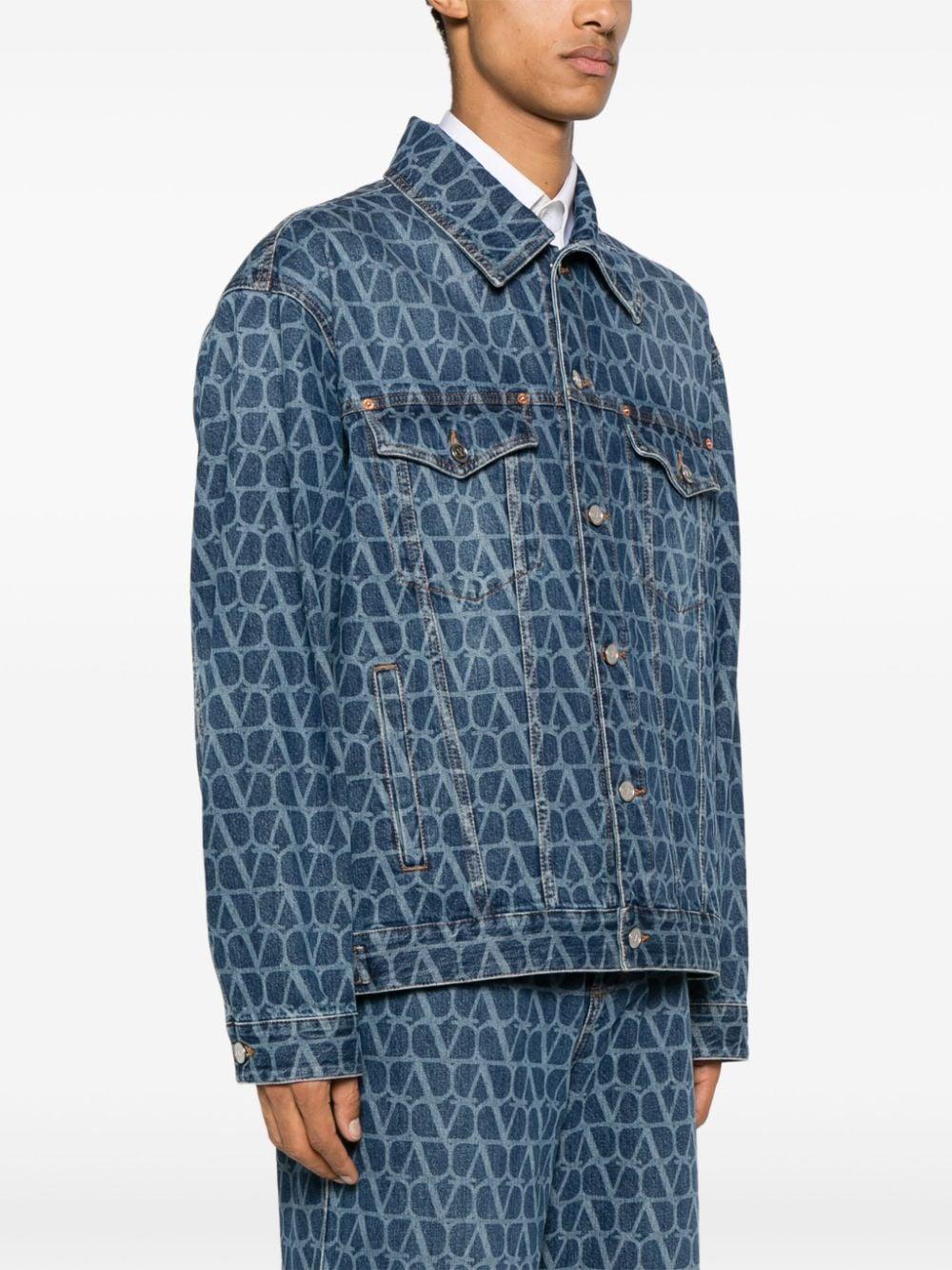 All-over tone-on-tone logo jacket 4V3DC03E9WE 558 VALENTINO GARAVANI