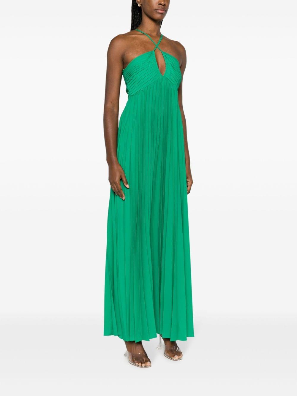 Palmer pleated long-length dress D725201 PALMER24005 P.A.R.O.S.H.