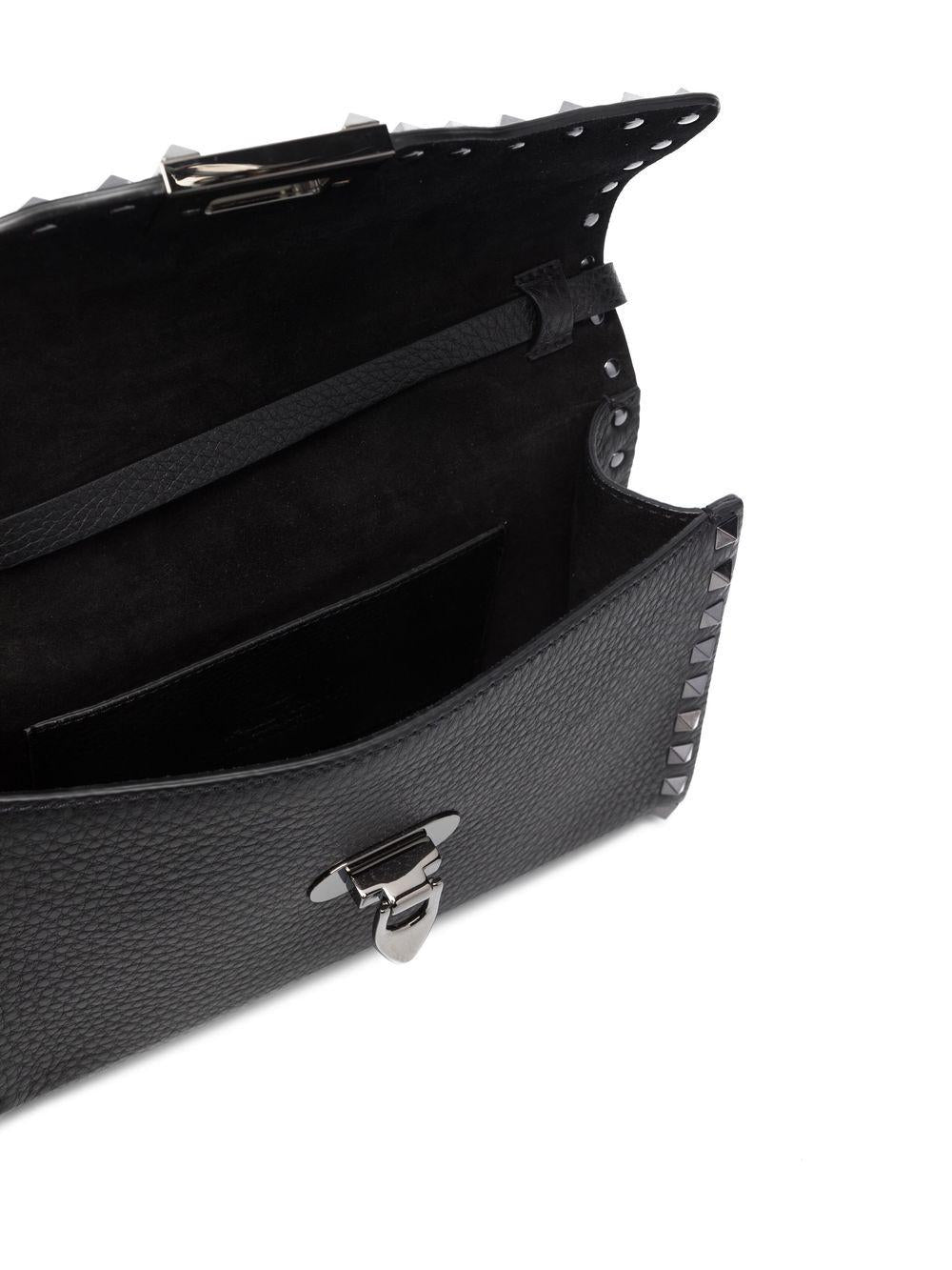 Small Rockstud leather crossbody bag<BR/><BR/><BR/> 6W2B0181HAD 0NO VALENTINO GARAVANI