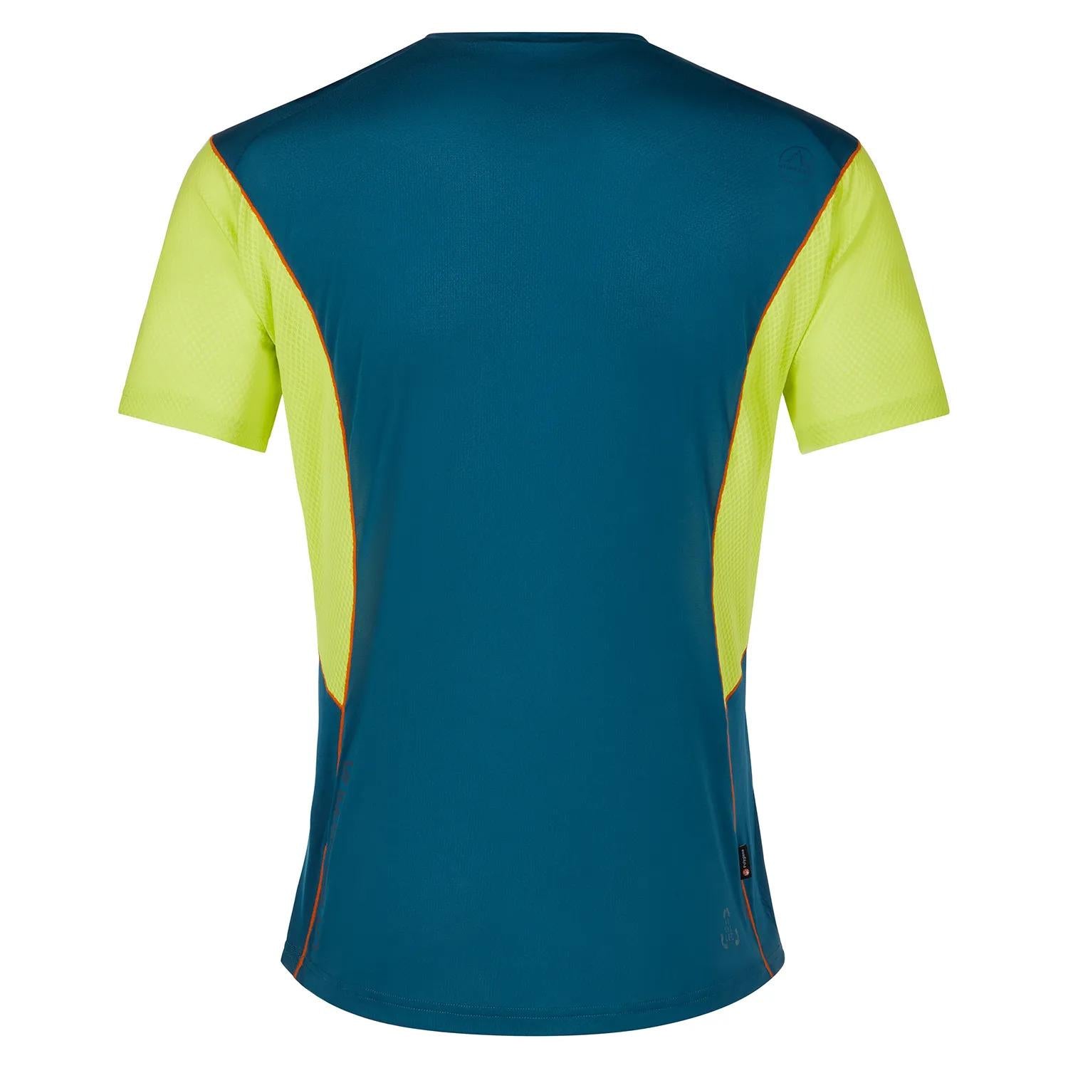 Neon gree/blue Resolute t-shirt P75639729 STORM BLUE/LIME PUNCH LA SPORTIVA