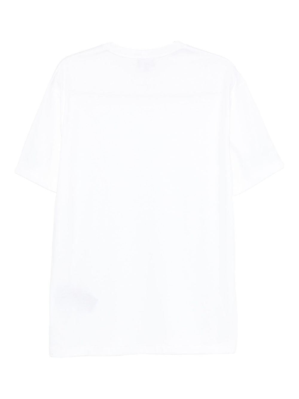 Cotton-interlock T-shirt with embroidered logo 3HSM72 SJTKZU0002 GIORGIO ARMANI