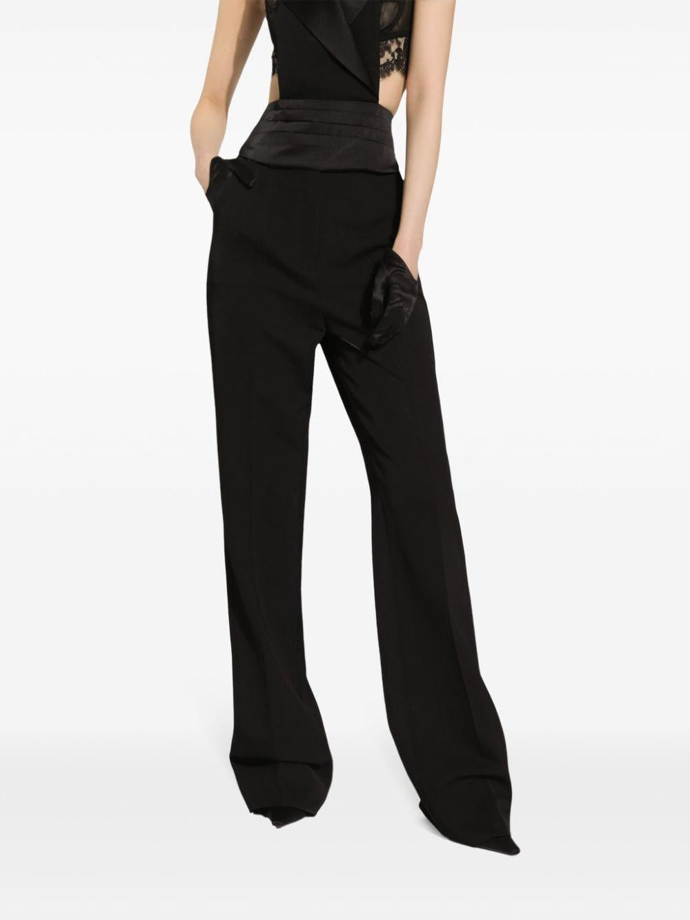 Tailored gabardine trousers<BR/><BR/><BR/> FTC8ZT FU21EN0000 DOLCE & GABBANA