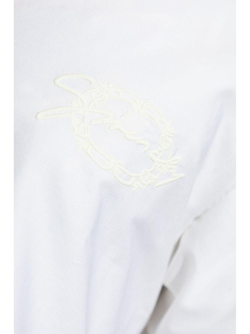 Logo-embroidered shirt<BR/><BR/><BR/> BM611CG1ZF 100 GIVENCHY