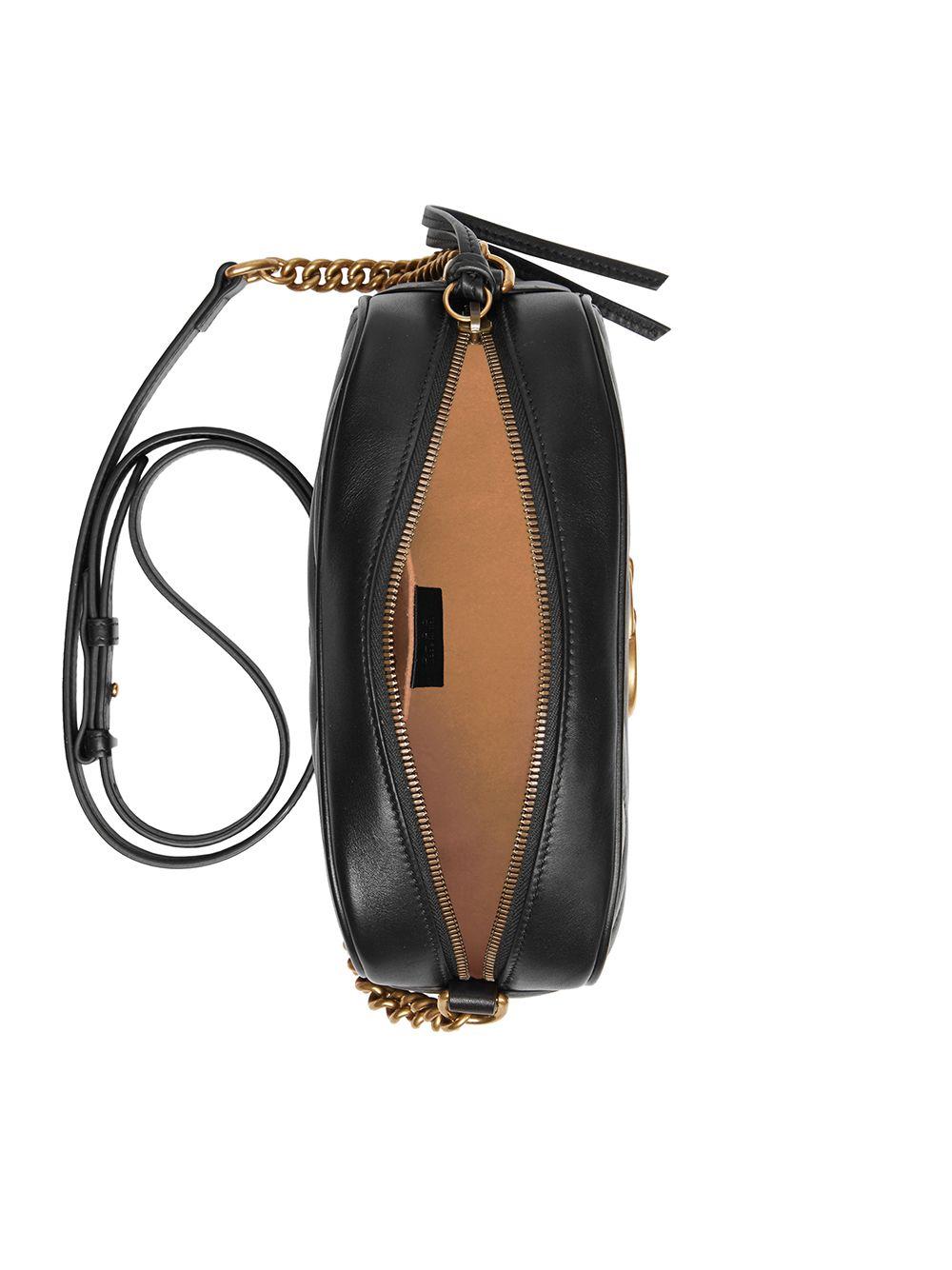 Borsa a spalla "GG Marmont smaii'' nera 447632 DTD1T1000 GUCCI