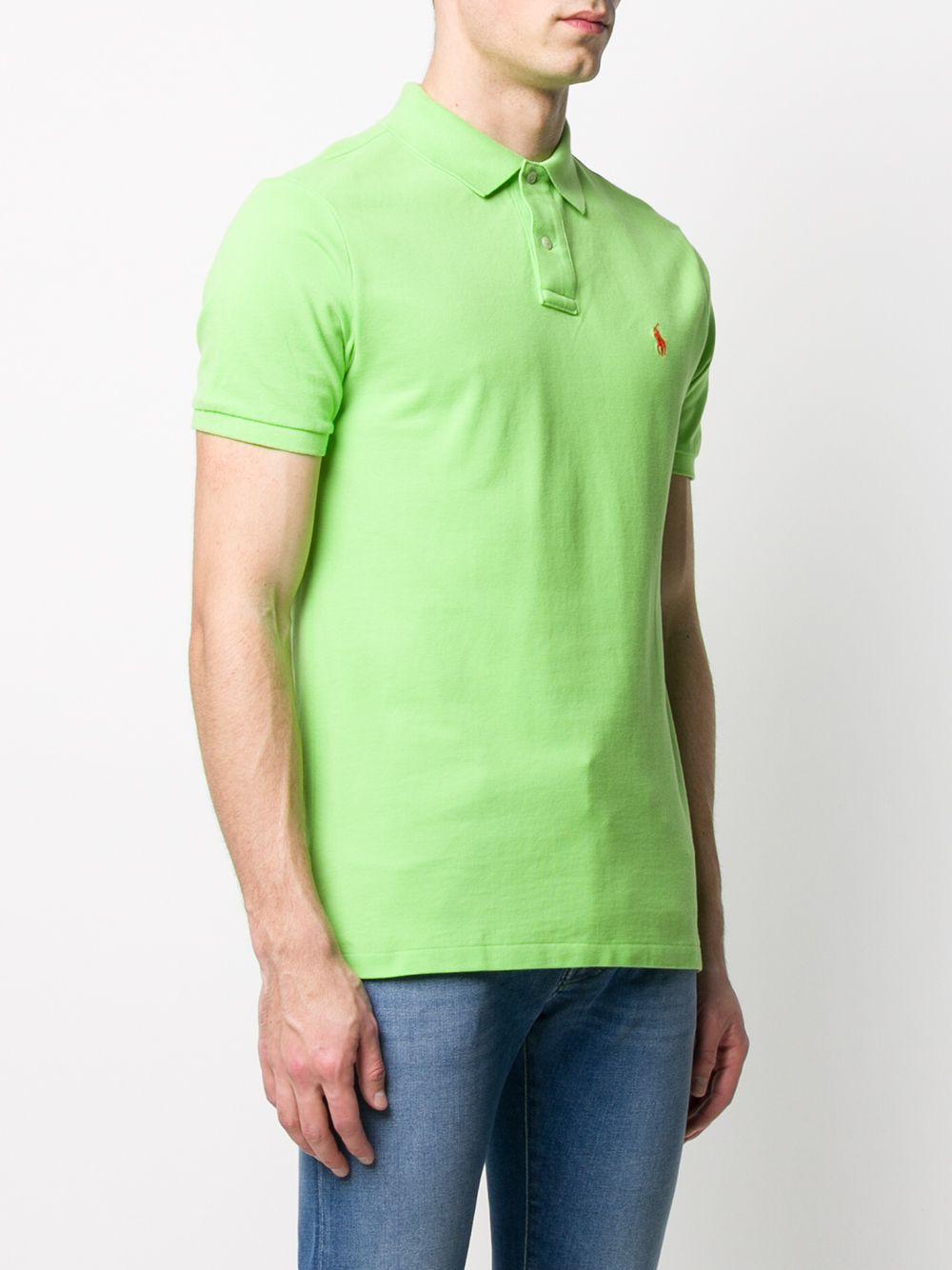 Polo t-shirt with embroidered logo<BR/><BR/> 710795080021 KIWILIME POLO RALPH LAUREN