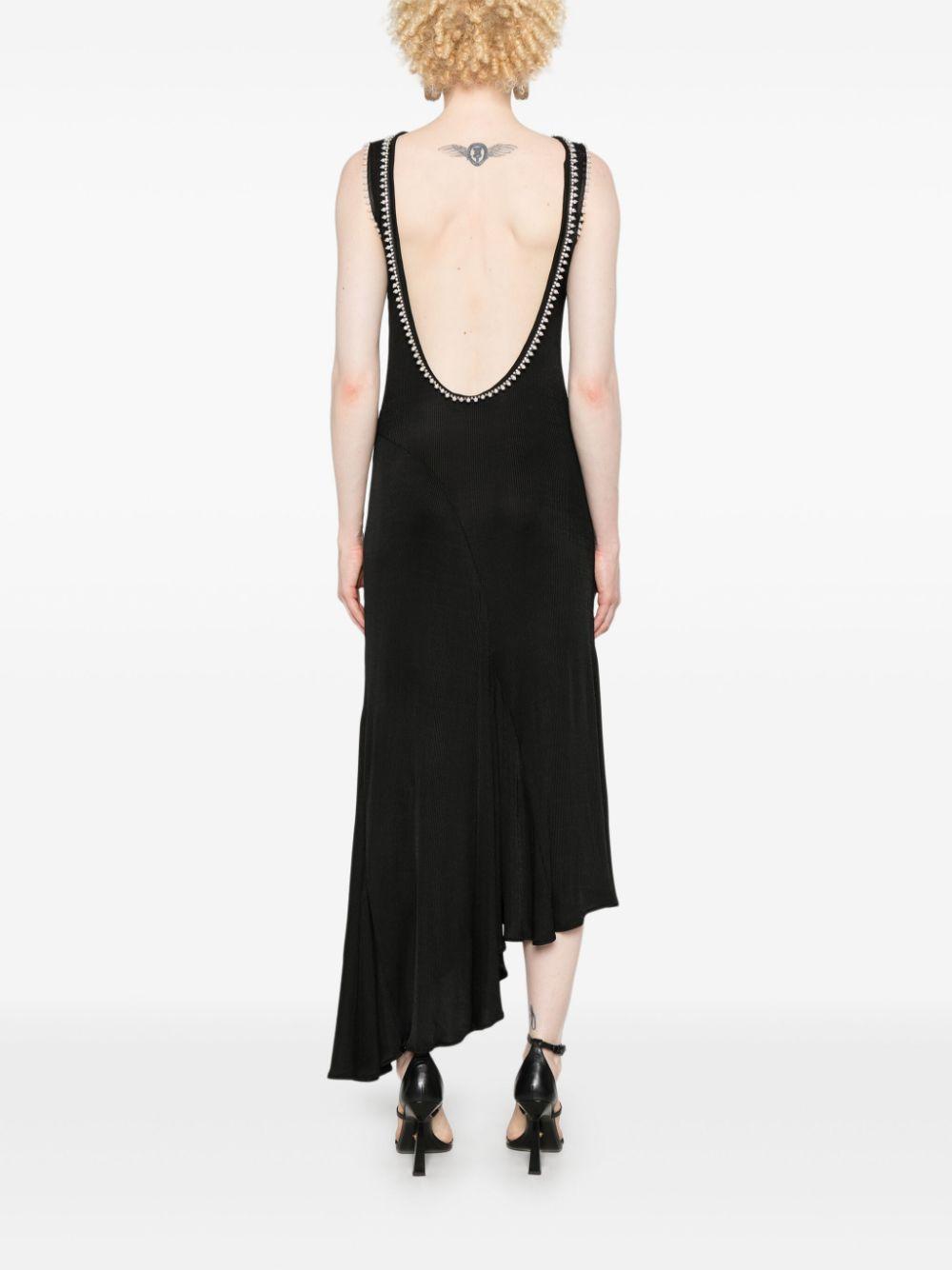 Logo-embroidered dress<BR/><BR/><BR/> OWDB505F24JER001 1001 OFF-WHITE