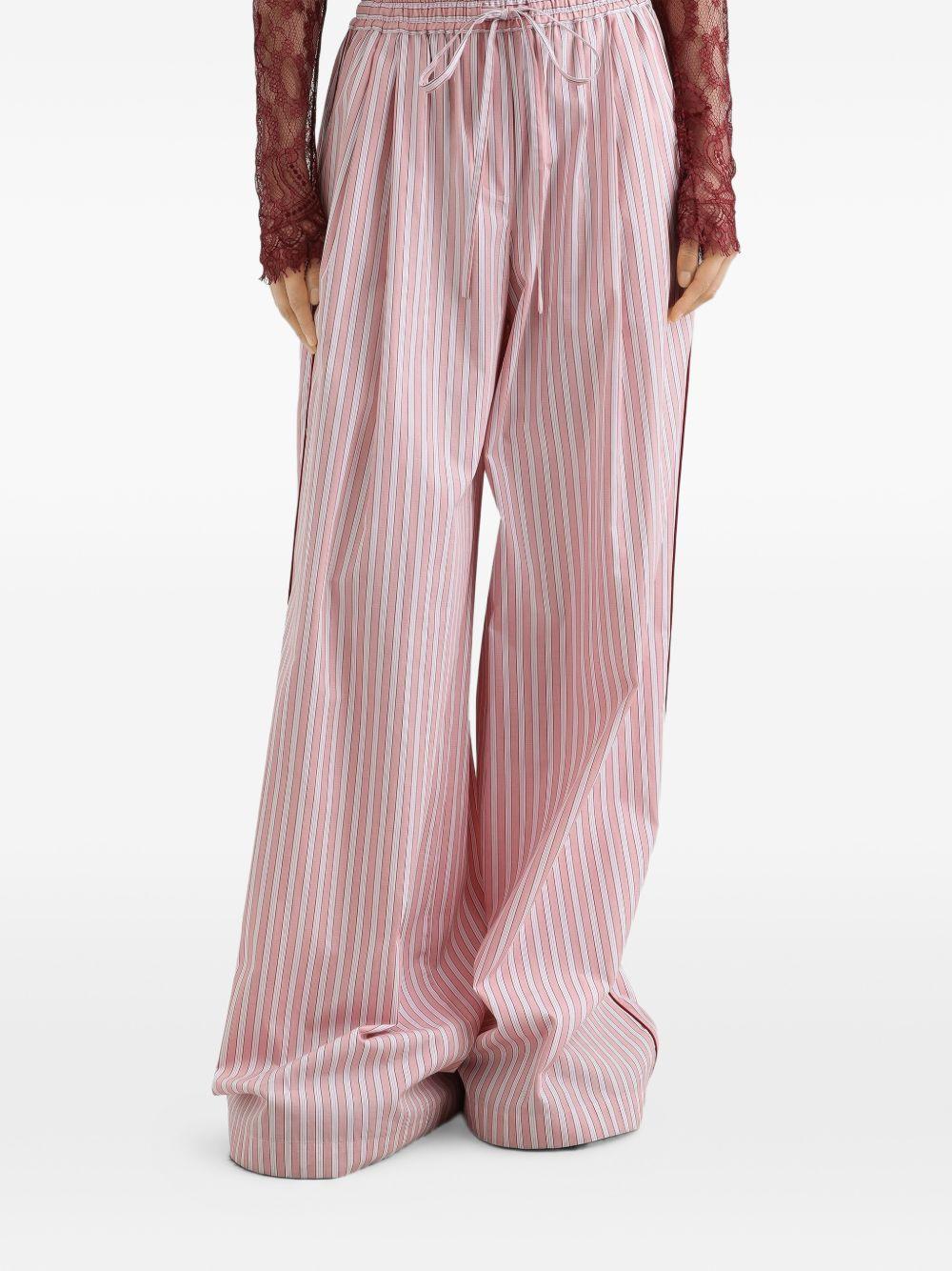 Striped poplin trousers FTDJET FR517S8051 DOLCE & GABBANA
