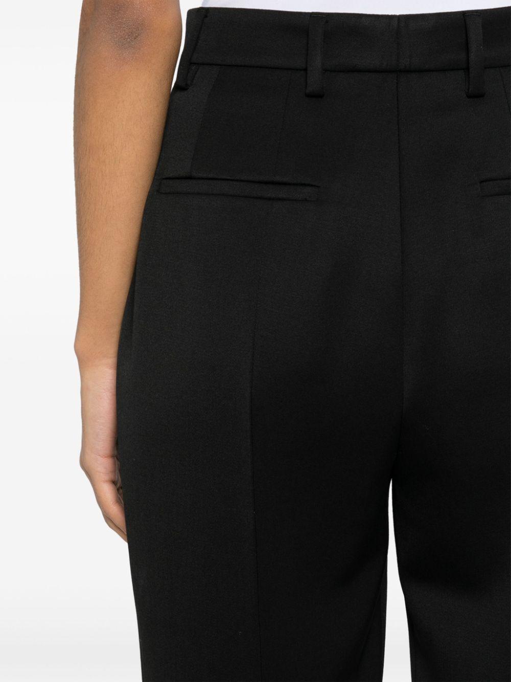 Pressed-crease tapered-leg trousers<BR/><BR/><BR/> P262H 477F0002 PRADA