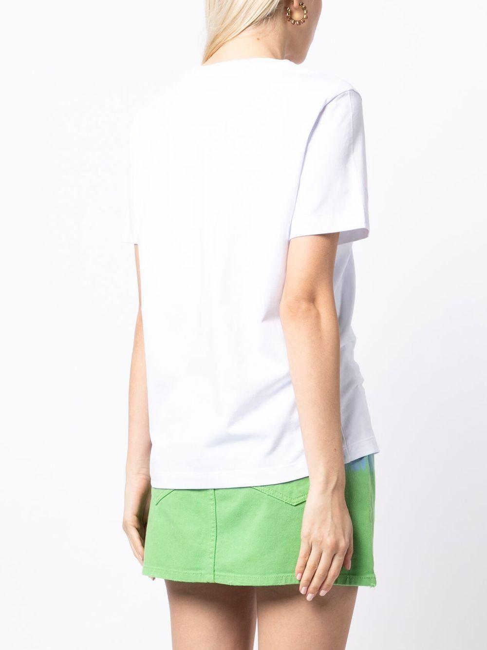 Graffiti logo-print T-shirt<BR/><BR/><BR/><BR/> 3441MDM510G 23700201 MSGM